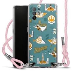 New Carry Case Transparent Stoff rosa/silber