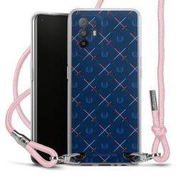 New Carry Case Transparent Stoff rosa/silber