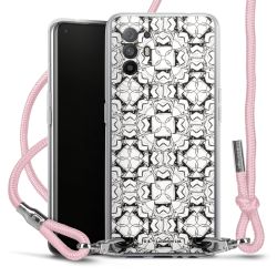 New Carry Case Transparent Stoff rosa/silber