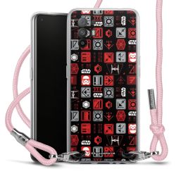 New Carry Case Transparent Stoff rosa/silber