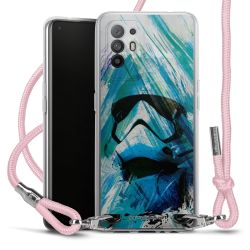 New Carry Case Transparent Stoff rosa/silber