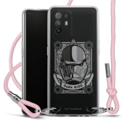 New Carry Case Transparent Stoff rosa/silber