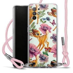 New Carry Case Transparent Stoff rosa/silber