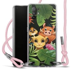 New Carry Case Transparent Stoff rosa/silber