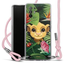 New Carry Case Transparent Stoff rosa/silber