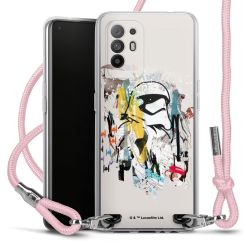 New Carry Case Transparent Stoff rosa/silber