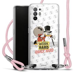 New Carry Case Transparent Stoff rosa/silber