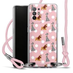 New Carry Case Transparent Stoff rosa/silber