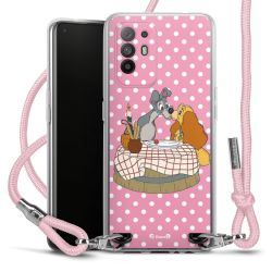 New Carry Case Transparent Stoff rosa/silber