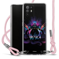 New Carry Case Transparent Stoff rosa/silber