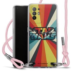 New Carry Case Transparent Stoff rosa/silber