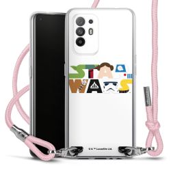 New Carry Case Transparent Stoff rosa/silber