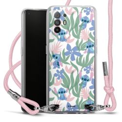 New Carry Case Transparent Stoff rosa/silber