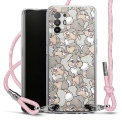 New Carry Case Transparent Stoff rosa/silber