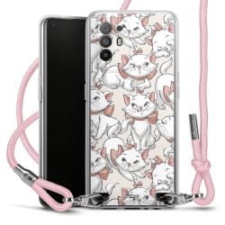 New Carry Case Transparent Stoff rosa/silber