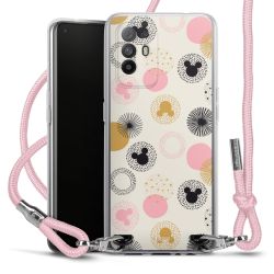 New Carry Case Transparent Stoff rosa/silber