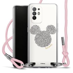 New Carry Case Transparent Stoff rosa/silber