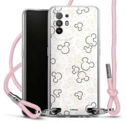 New Carry Case Transparent Stoff rosa/silber