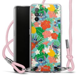 New Carry Case Transparent Stoff rosa/silber