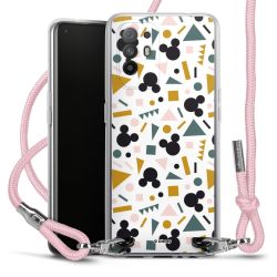 New Carry Case Transparent Stoff rosa/silber