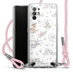 New Carry Case Transparent Stoff rosa/silber