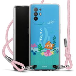 New Carry Case Transparent Stoff rosa/silber