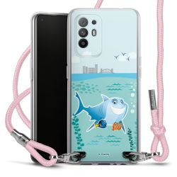 New Carry Case Transparent Stoff rosa/silber