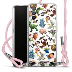 New Carry Case Transparent Stoff rosa/silber