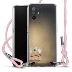 New Carry Case Transparent Stoff rosa/silber