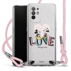 New Carry Case Transparent Stoff rosa/silber