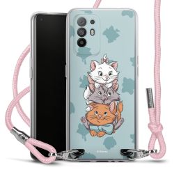 New Carry Case Transparent Stoff rosa/silber