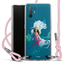 New Carry Case Transparent Stoff rosa/silber