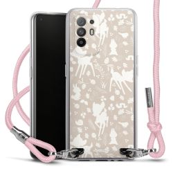 New Carry Case Transparent Stoff rosa/silber