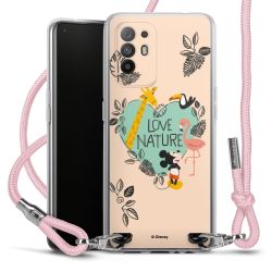 New Carry Case Transparent Stoff rosa/silber