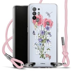 New Carry Case Transparent Stoff rosa/silber