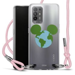 New Carry Case Transparent Stoff rosa/silber