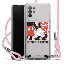 New Carry Case Transparent Stoff rosa/silber