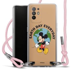 New Carry Case Transparent Stoff rosa/silber