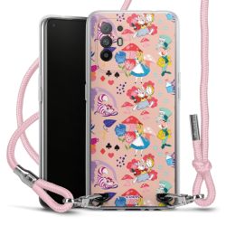 New Carry Case Transparent Stoff rosa/silber