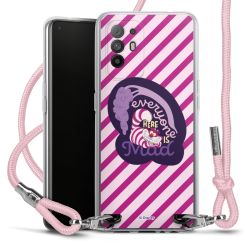 New Carry Case Transparent Stoff rosa/silber