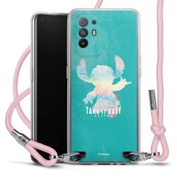 New Carry Case Transparent Stoff rosa/silber