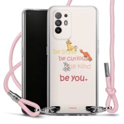 New Carry Case Transparent Stoff rosa/silber