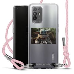 New Carry Case Transparent Stoff rosa/silber