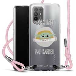 New Carry Case Transparent Stoff rosa/silber