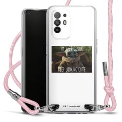 New Carry Case Transparent Stoff rosa/silber