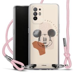 New Carry Case Transparent Stoff rosa/silber