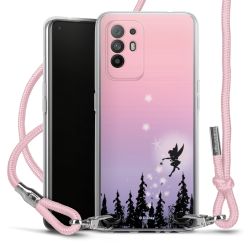 New Carry Case Transparent Stoff rosa/silber