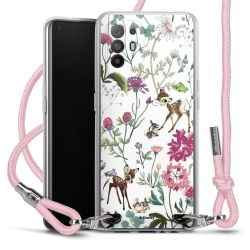 New Carry Case Transparent Stoff rosa/silber