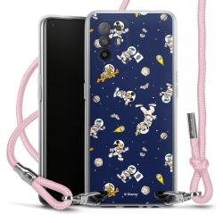 New Carry Case Transparent Stoff rosa/silber