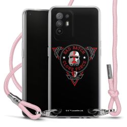 New Carry Case Transparent Stoff rosa/silber